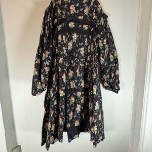 Pilcro Black Floral Dress